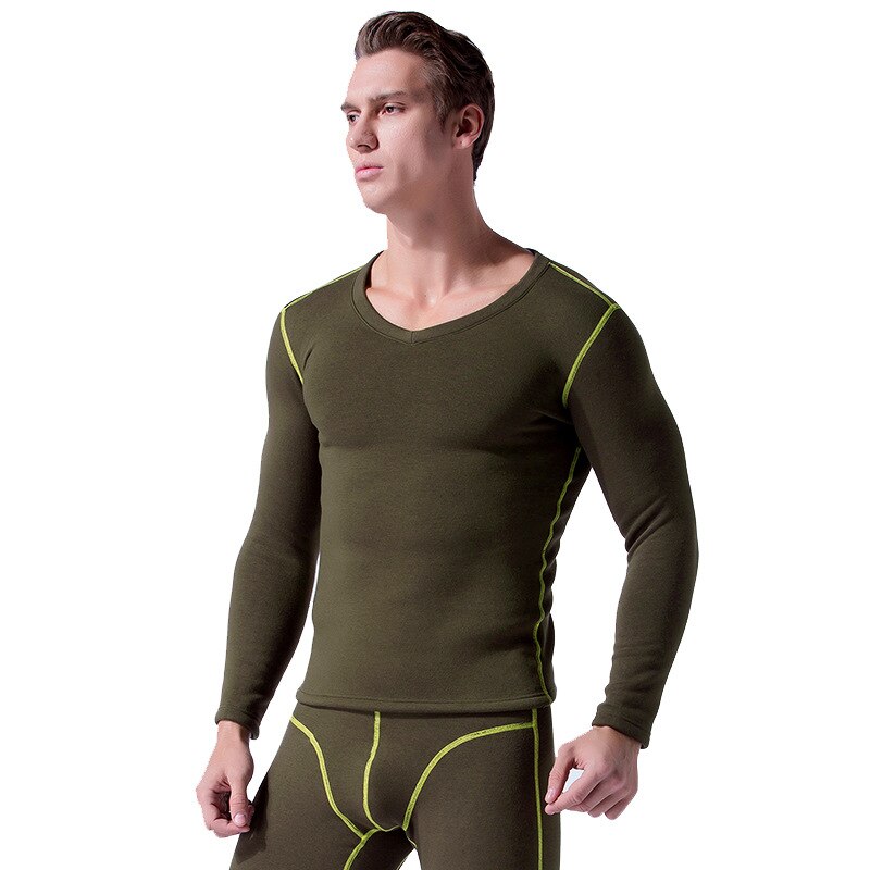 Elastic Winter Thermo Underwear Thermal Inner Wear Long Johns For Man Thermal Underwear Sets For Men Seamless: Burgundy / L