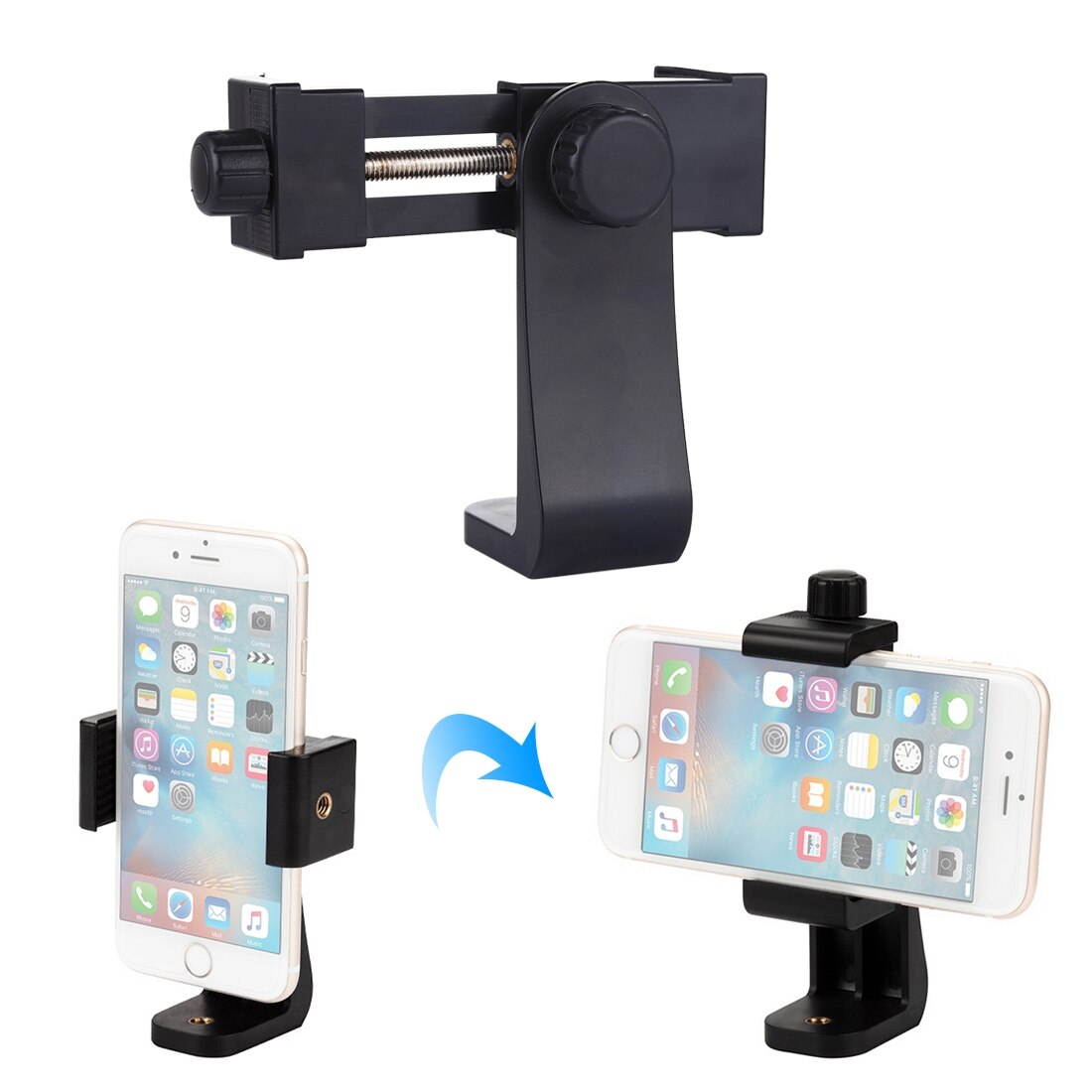 360 ° Rotatie Statief Mount Houder Verstelbare Mobiele Telefoon Stand Beugel Clip Beugel Adapter Voor Samsung Xiaomi Iphone Xs