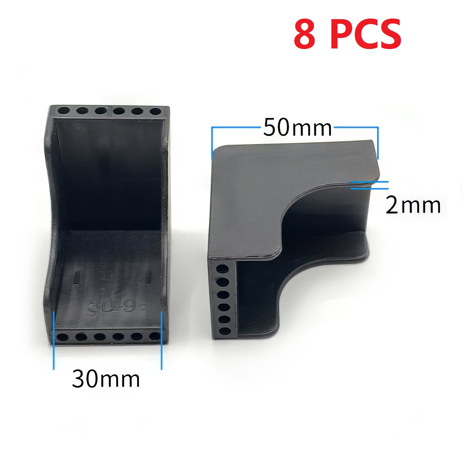 8/20 Stuks Plastic Hoekbeschermers Triple Code Dikte Beschermen Glas Hoek Cover Stenen Plaat Houten Deur Metalen Board 12 Mm-50 Mm: COFFEE