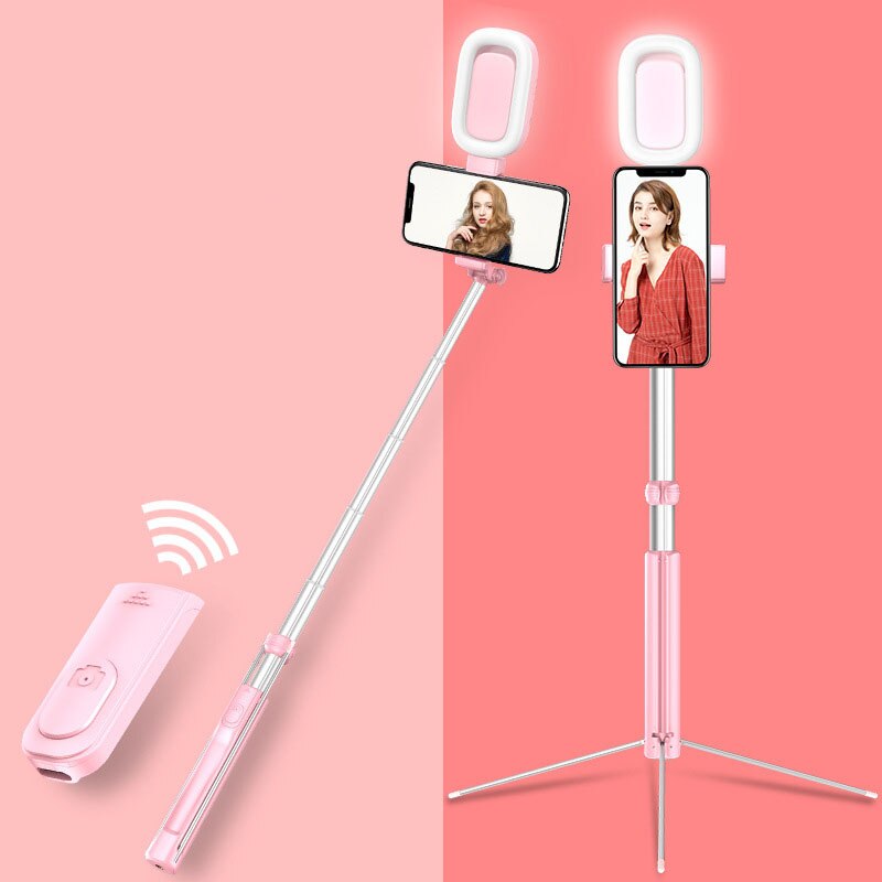 Füllen Beleuchtung Bluetooth 1,6 M Selfie Stick Stativ & LED Ring Licht Telefon Stehen einbeinstativ 360 Rotation Für Smartphone Mobile foto