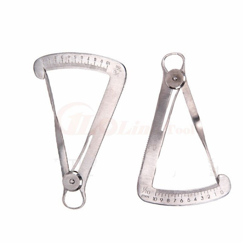 Calibrador Dental, herramientas de dentista, calibrador Dental para Metal/cera, herramienta de medición de laboratorio Dental, Calibre Vernier de 0-10mm