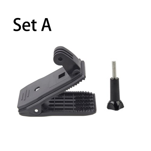 Para GoPro 8 accesorios mochila Clip abrazadera hebilla de senderismo bolsa montaje 360 rotación para Go Pro Hero 8 7 6 xiaomi Yi SJCAM EKEN Cámara: Set A