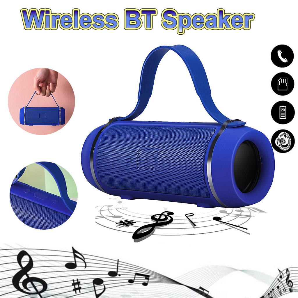 20 # Draagbare Draadloze Blueteeth Luidspreker Stereo Sound Tf Subwoofer Kolom Draagbare Bluetooth Pluggable Geheugenkaart U Disk Speaker