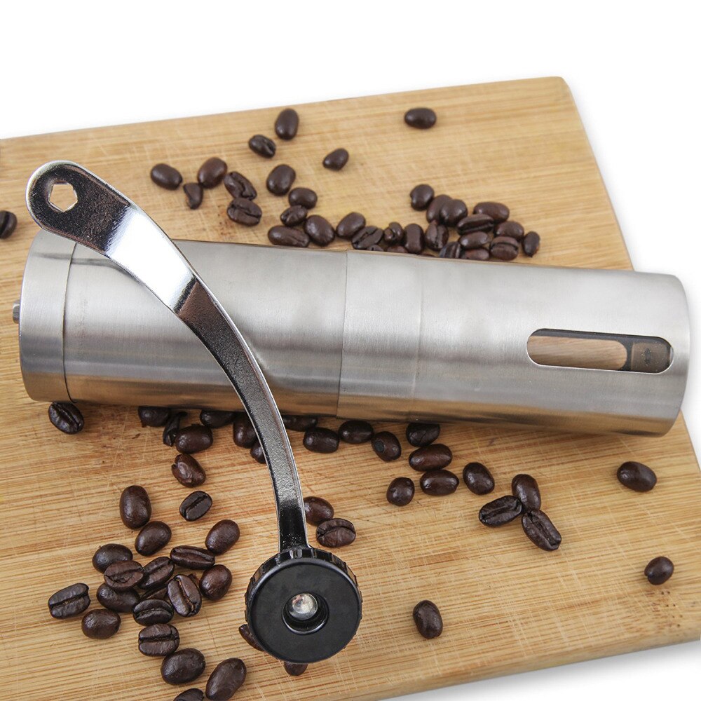 Manuell kaffekvern konsistent håndkaffekvern og kaffepresse - manuell kaffekvern med keramiske grader passer inn for aeropress