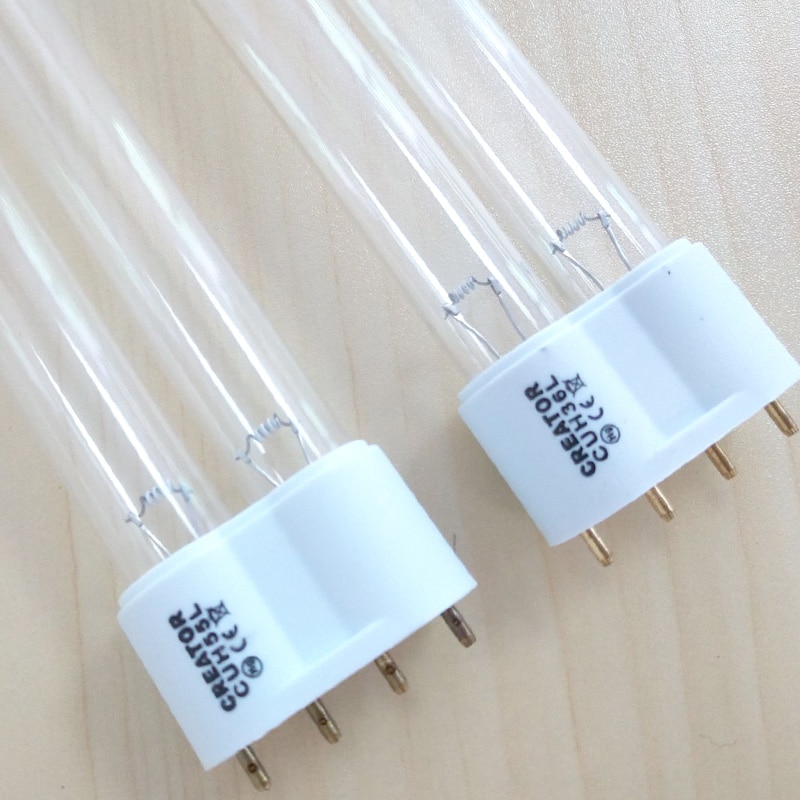 2-bloco 55w 4 pinos 2g11 base uv germicida bulbo substituição para esterilizadores uv clarificadores aquários desodorização