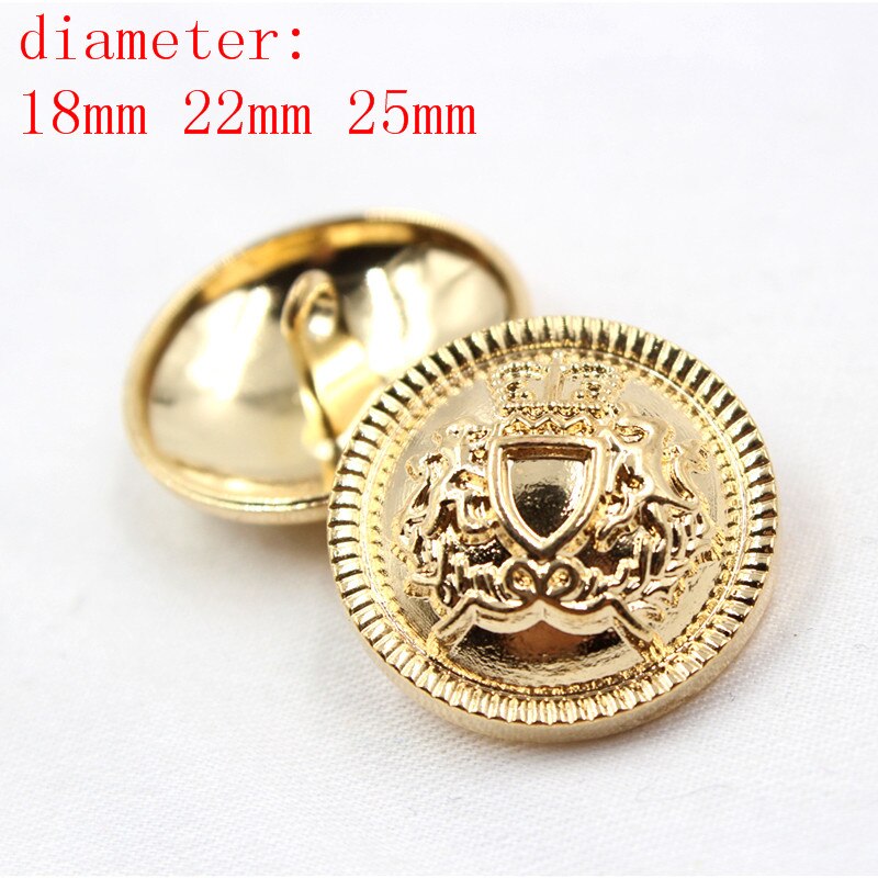 N171125 , 10 Stuks Metalen Knoppen, Kleding Accessoires Diy Handgemaakte Materialen, Pak Jas Knoppen, Mode Decoratieve Knoppen: 13 / 22MM