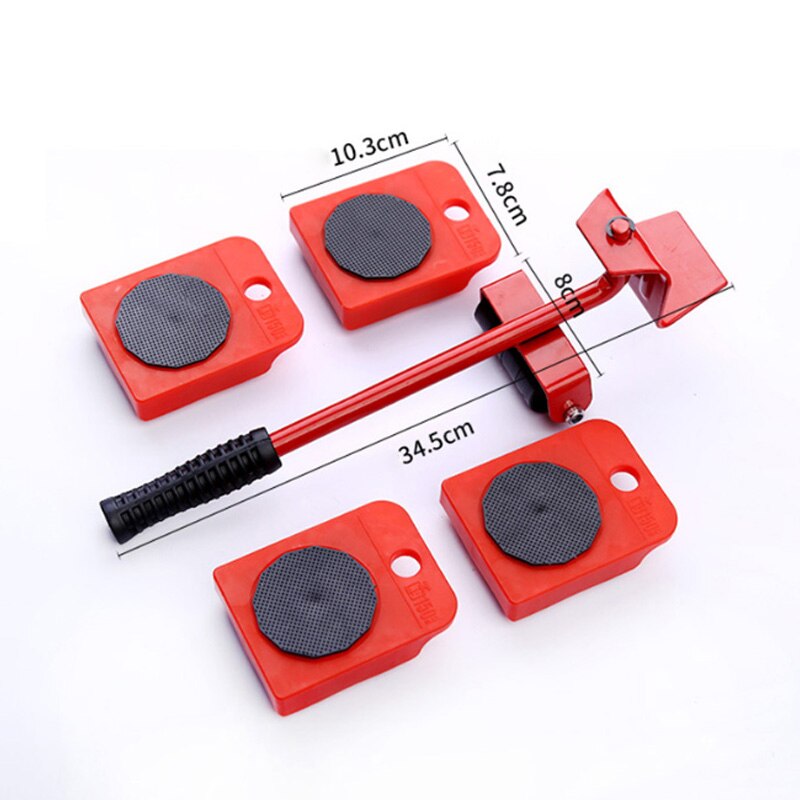Heavy Furniture Moving Tool Transport Lifter Shifter Sofa Refrigerator Washing Machine Wheels Slider Roller Mover Device 5pc/set
