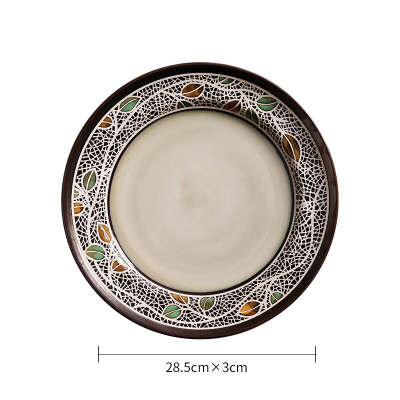 Vajilla de cerámica con plato para cenar de porcelana: 1