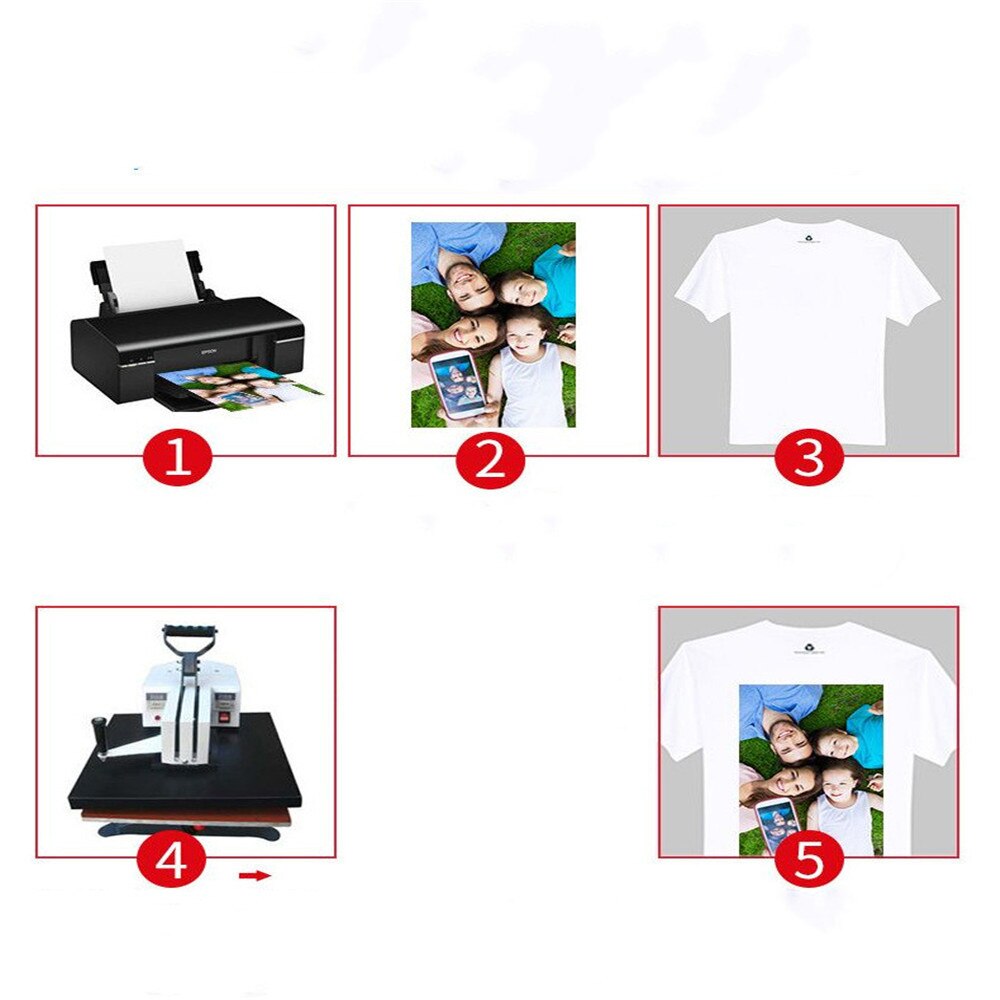 A4 Sublimation Transfer Paper for DIY Cup and Cloth Easy Transfer Printable T-Shirt Transfers