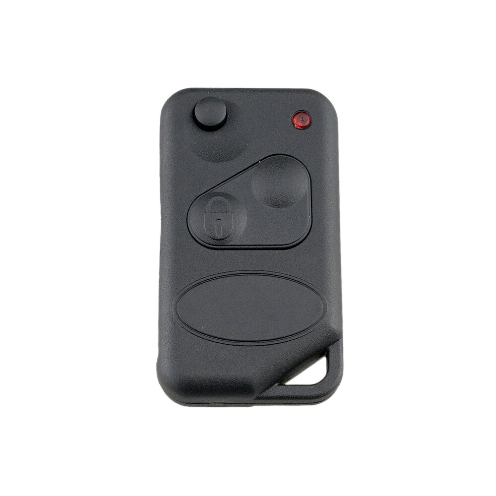2 Buttons Black Remote Key Fob Shell Flip with P38 Blade Fit for Land Range Rover Discovery / Freelander / Defender 90 1995-2004