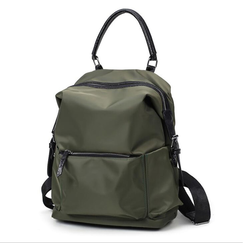 Grote Capaciteit Reizen Rugzakken Vrouwen Multifunctionele Oxford Doek Water-Proof Tassen School Rugzak Zwart Groen ZJB34