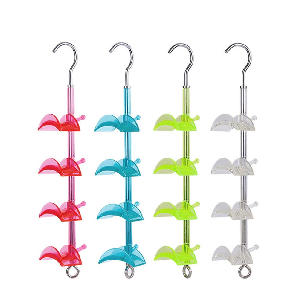 Handbag Clothes Hanger Shelf Organizer Bag Storage 4 Hooks Wardrobe Holder Hanging Rack
