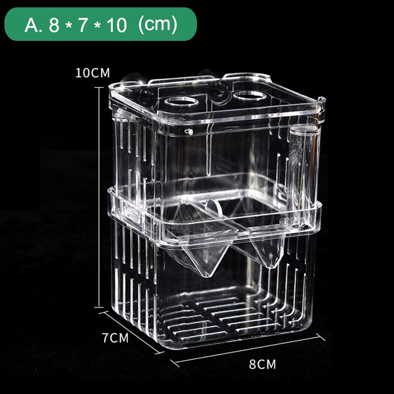 Acrylic Fish Tank Breeding Isolation Box Incubator Aquarium Breeder Box Multifunctional Spawning Hatching Room Aquarium Supplies: A