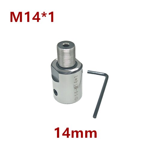 8/10/12/14/15/16/19mm M14 Adapter M14 * 1 Anschluss Stange Anschluss Buchse Für holzzange Drehmaschine Bank Mühle DIY M14 Adapter: 14mm