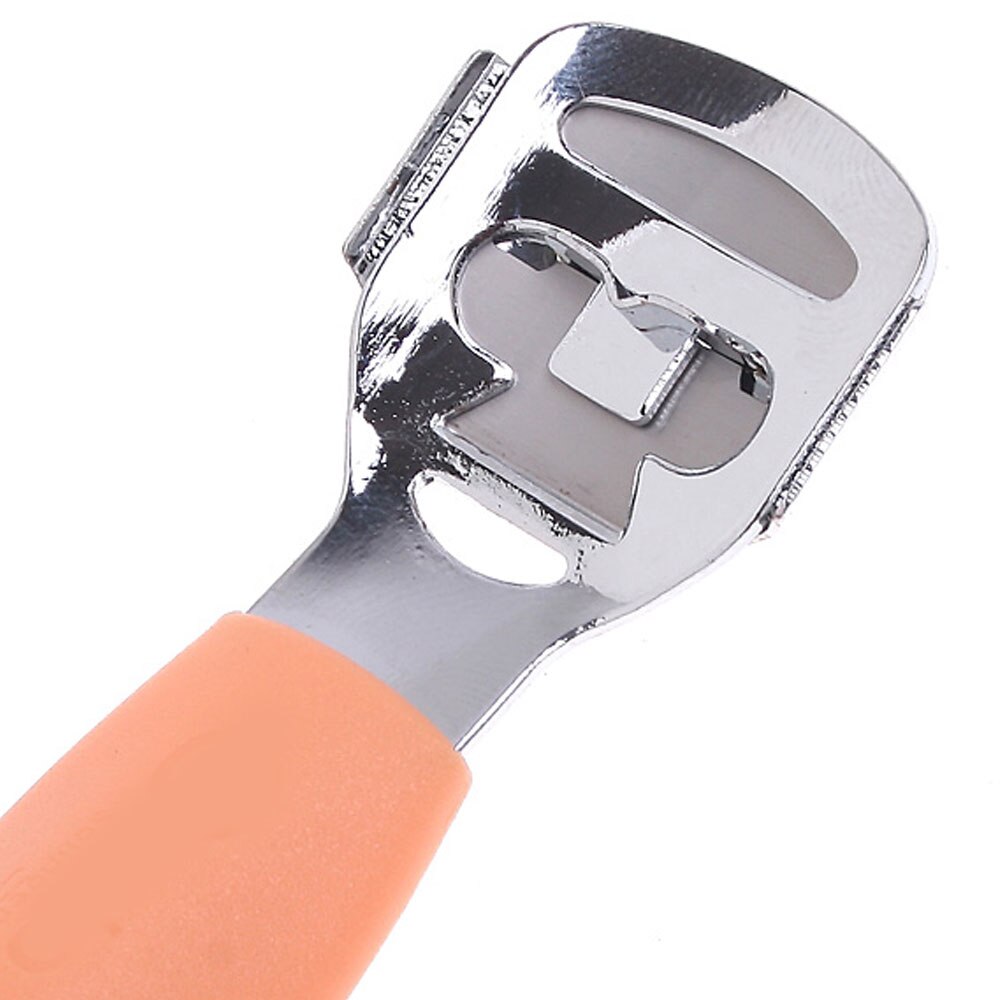2pcs Pedicure Stainless Steel Corn Plane Cutter With Foot File Calus Pedicure Peeling Callus Rubbing Pedicure Tool