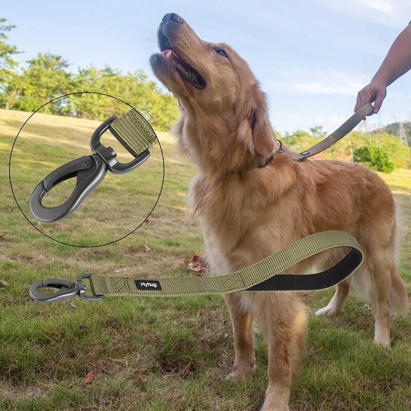Nylon Huisdier Hondenriem Walking Jogging Training Riemen Gewatteerde Korte Hond Lood Riem Voor Grote En Middelgrote Honden Levert Riem HY141