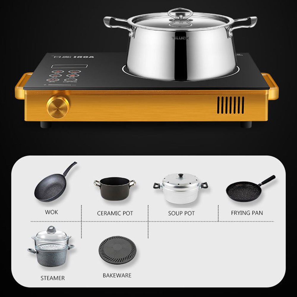 3000W Stainless Steel Electric Hob Ceramic Stove Household Convection Stove High Power Induction Cooker hob