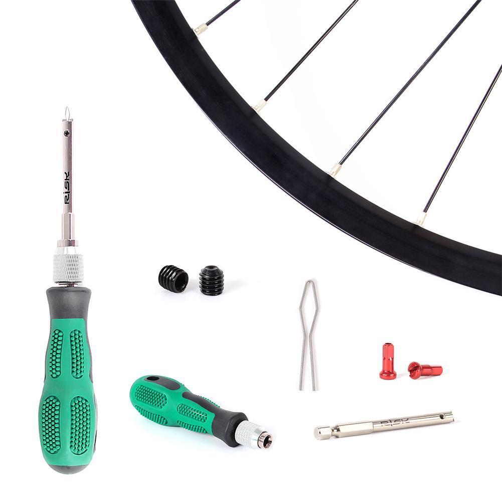 Bicycle Spoke Nipple Wrench Tool Kit Steel Spoke Nipple Removal Insertion Tool MTB Road Bike Wheel Spoke Nipple Key