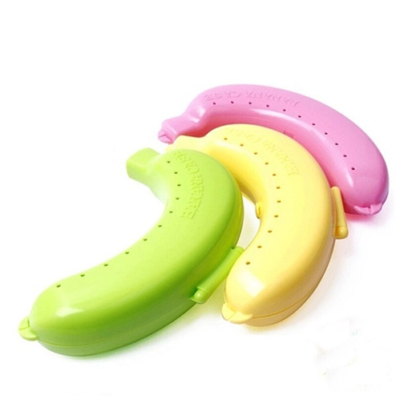 Mignon fruits banane étui en plastique boîte à déjeuner protecteur porte-conteneur transporteur stockage enfants jouets outils de cuisine