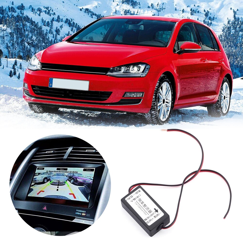Redresseur/filtre Pour Caméra De Recul Voiture 12V DC - Résout écran Noir Ou Scintillement - Compatible Voitures Allemandes/américaines
