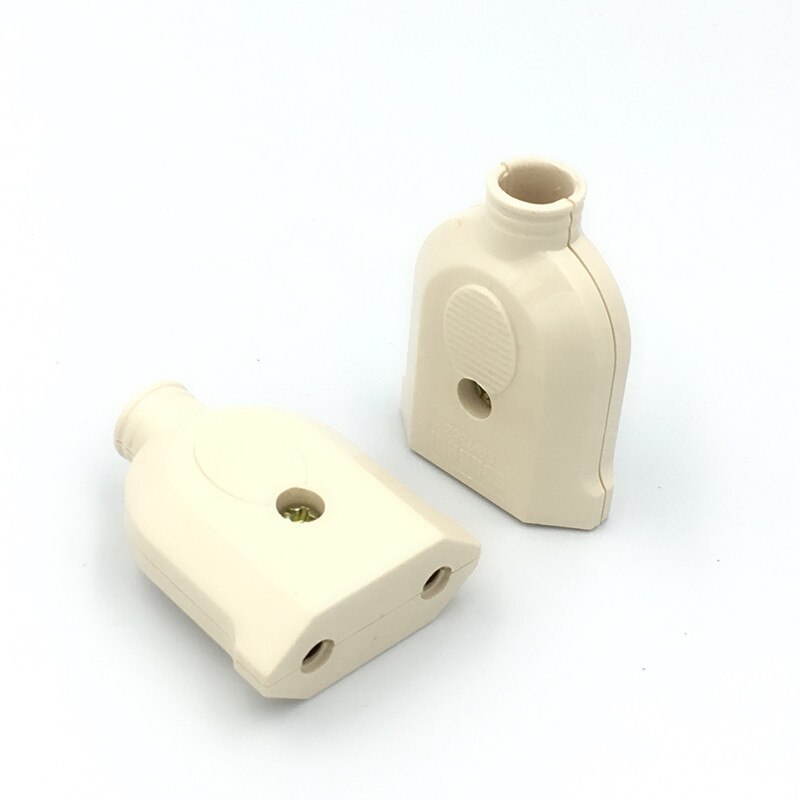 2 Pin EU Plug Male Female electronic Connector Socket Wiring Power Extension Cord Plug Connector Adapter Detachable Rewireable