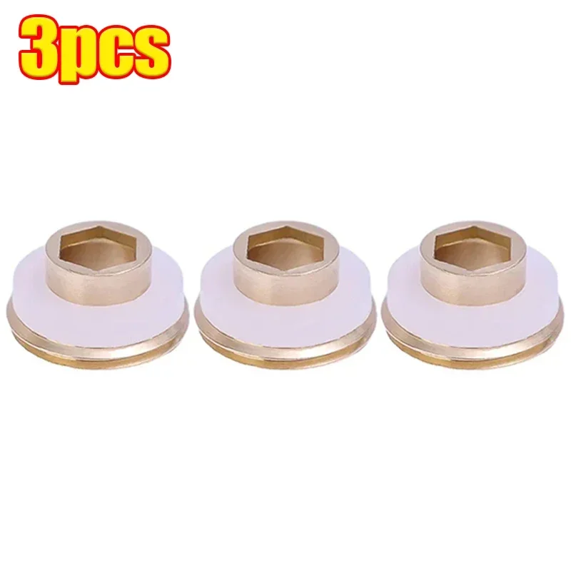 Vandhane messing hurtigpakningsskiver vandhaneventil lækagesikre tætningsringe pakninger vvs-propper badeværelsesbruserhane tilbehør: Gul