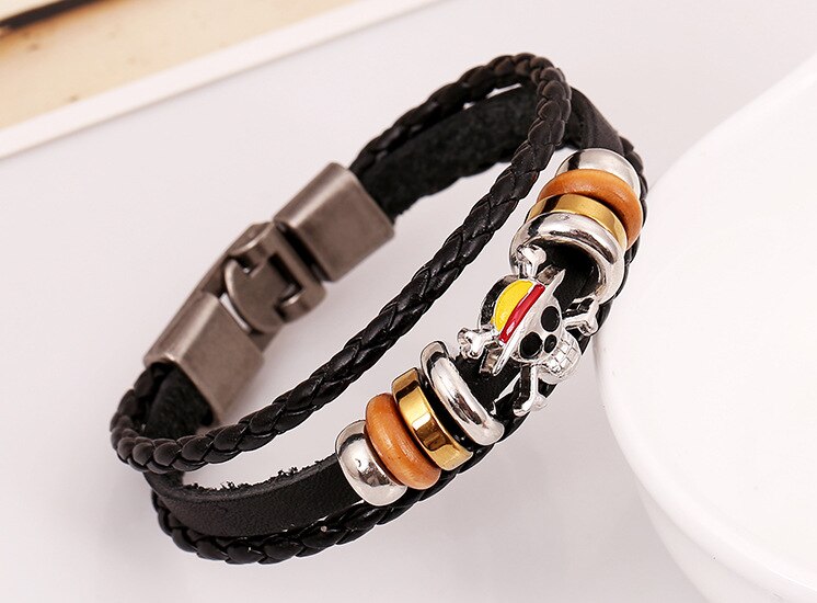 NADEEM Cross Charm Brown Leather Bracelet Men Male Vintage Punk Cross Charm Cuff Bracelet Bangle Jewelry Pulse: DK034