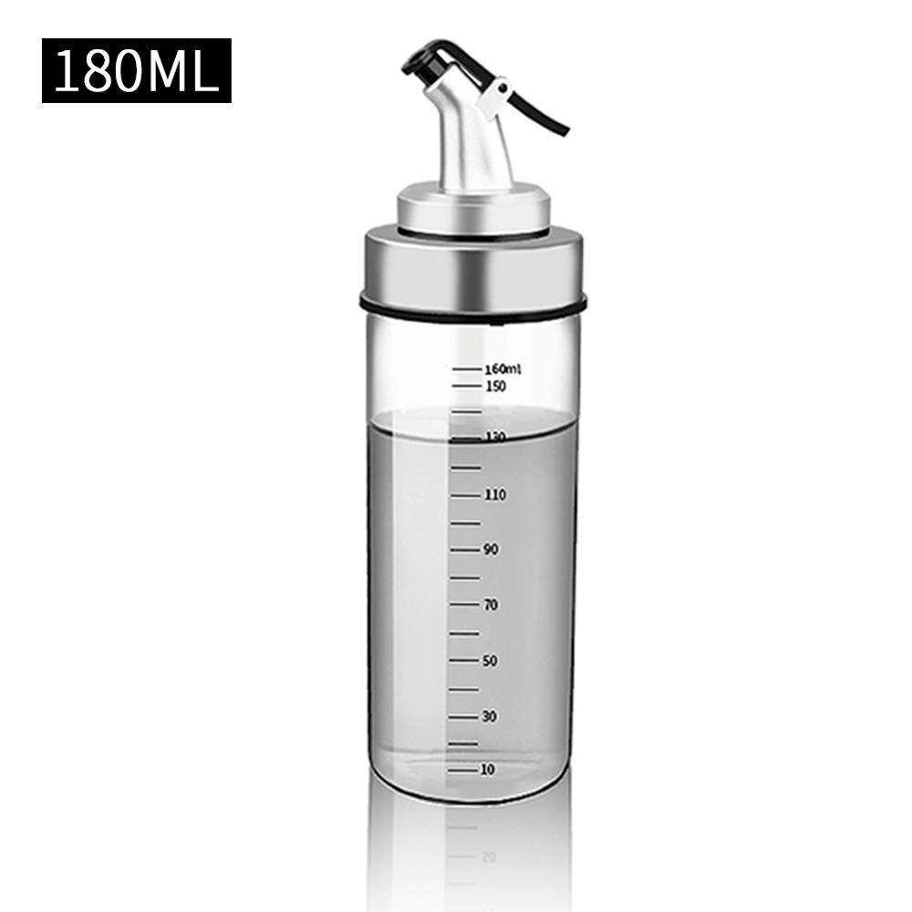 Krydder glass olje flaske soyasaus eddik krydder krukke med skala krydder flaske oljer krydder oppbevaring krydder beholder arrangør: 180ml