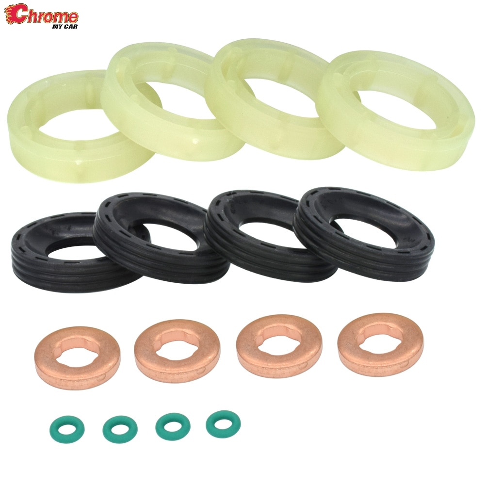 KRAFTSTOFF INJEKTOR DICHTUNG Unterlegscheibe O Ring einstellen FÜR Ford Fest MK5 2004 2005 2006 2007 FOKUS MK2 Verschmelzung 2004 1,6 TDCI