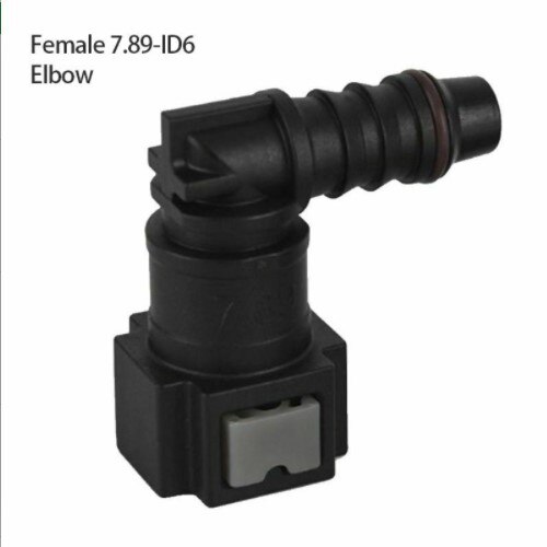 Quick Release Nylon Fuel Line Rubber Hose Coupler 7.89/9.89/11.8 Car Fuel Line Hose Coupler Connect Connector Car Accessories: 7.89-ID6 Bend