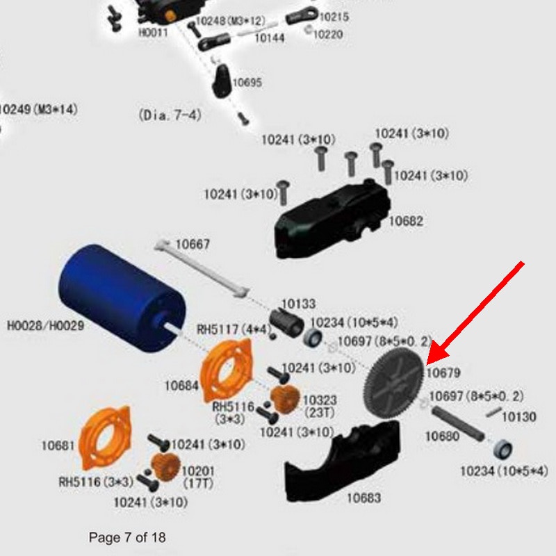 Upgrade Parts vrx 10995 Spur Gear 65T(Metal) for VETTA Karoo FTX Outlaw vrx racing RH1043 RH1045 RH1043SC OCTANE XL EBL EBD