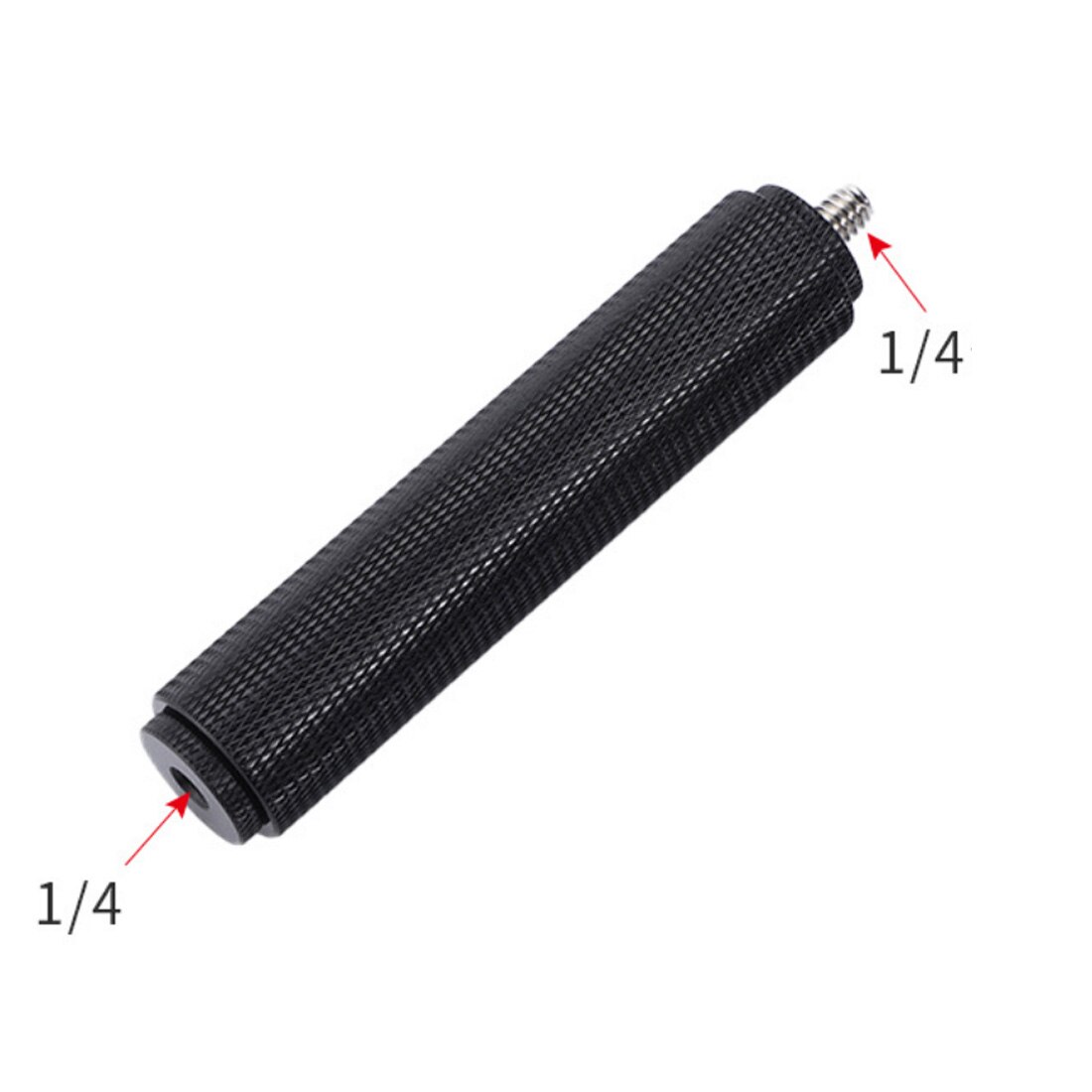 1/4 3/8 5/8 śruba uchwyt ręczny lustrzanka uchwyt gorącej stopki uchwyt ze stopu Aluminium dla GoPro telefon komórkowy Selfie stabilizator Holder: 1 4 male to female B