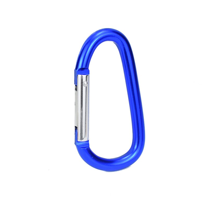 1pc store størrelser 98 x 53mm karabinhager stor d knap svampehåndtag spænde d-ring form aluminiumslegering svamp indkøbskrog tilbehør: 1pc blå