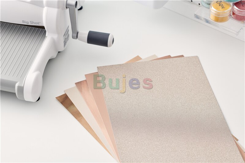 Sizzix Surfacez-Maken Essentiële Cardstock Lakens 50PK (5 Kleuren), Multicolour, hoogste Niveau Van En Veelzijdigheid