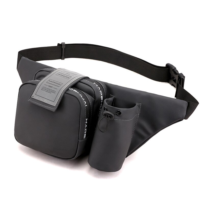 Heren casual hardlooptas heuptas voor telefoon heren sport heuptas dames heuptas waterfleshouder reizen: Grijs