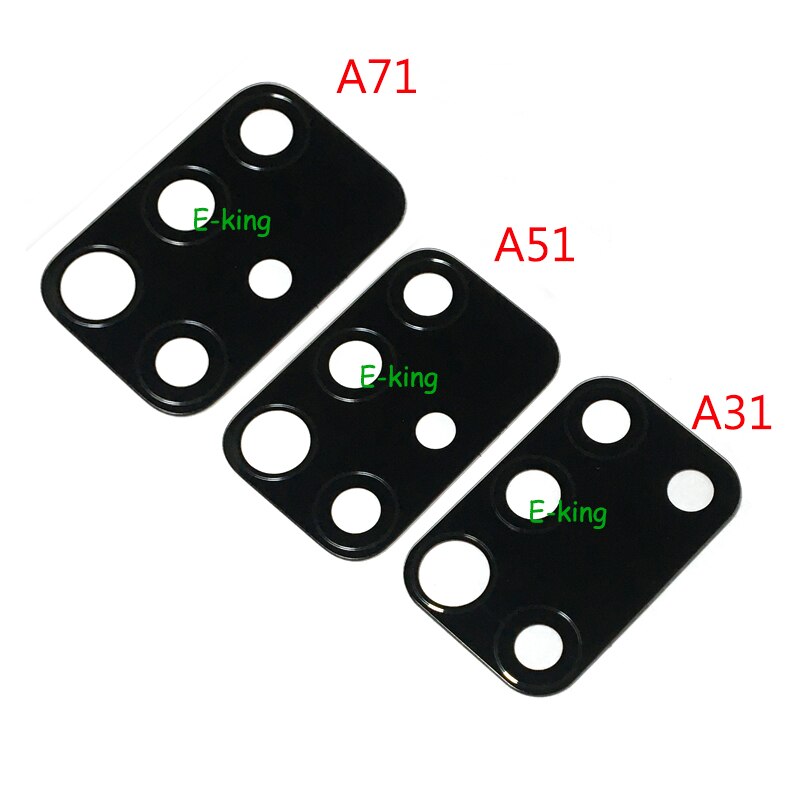 50Stck Hinten Zurück Kamera Glas Objektiv Abdeckung Für Samsung Galaxis A31 A315 A315F A51 A515 A71 A715 mit Ahesive aufkleber