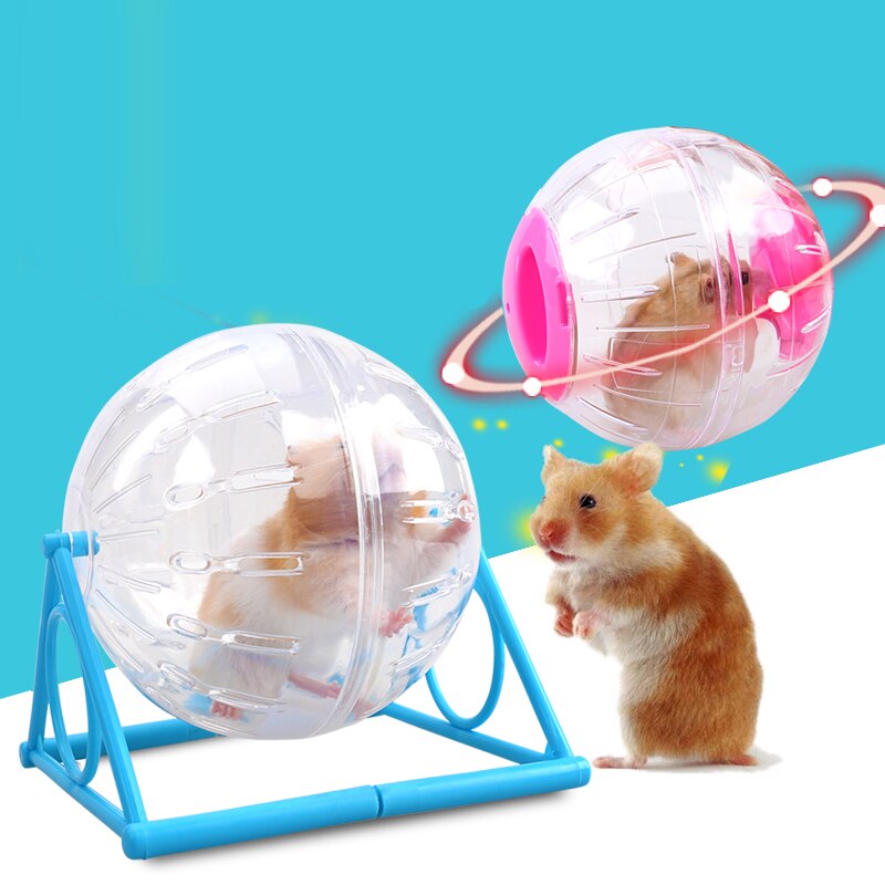 Balle de jeu Hamster en boule de cristal | Jouets d'animaux en cours d'exécution de petits animaux intéressant Cage de Rat ronde en PP outil d'entraînement pour chiots, souris de 12CM