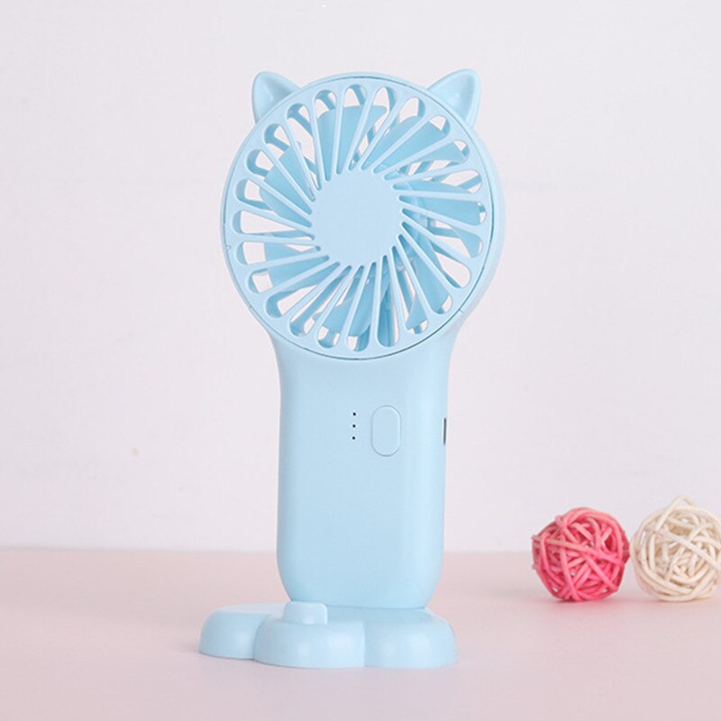 Mini Portable Pocket Fan Cool Air Handheld Travel Cooler Cooling Mini Fans Power Battery Office Outdoor Home Mini Fan: Blue