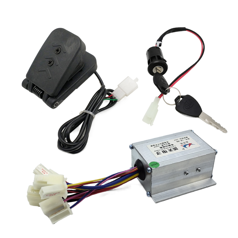 12V 24V 36V 48V 250W 350W 500W 800W 1000W Electric kart beach car with accelerator pedal brushed speed motor controller: light green