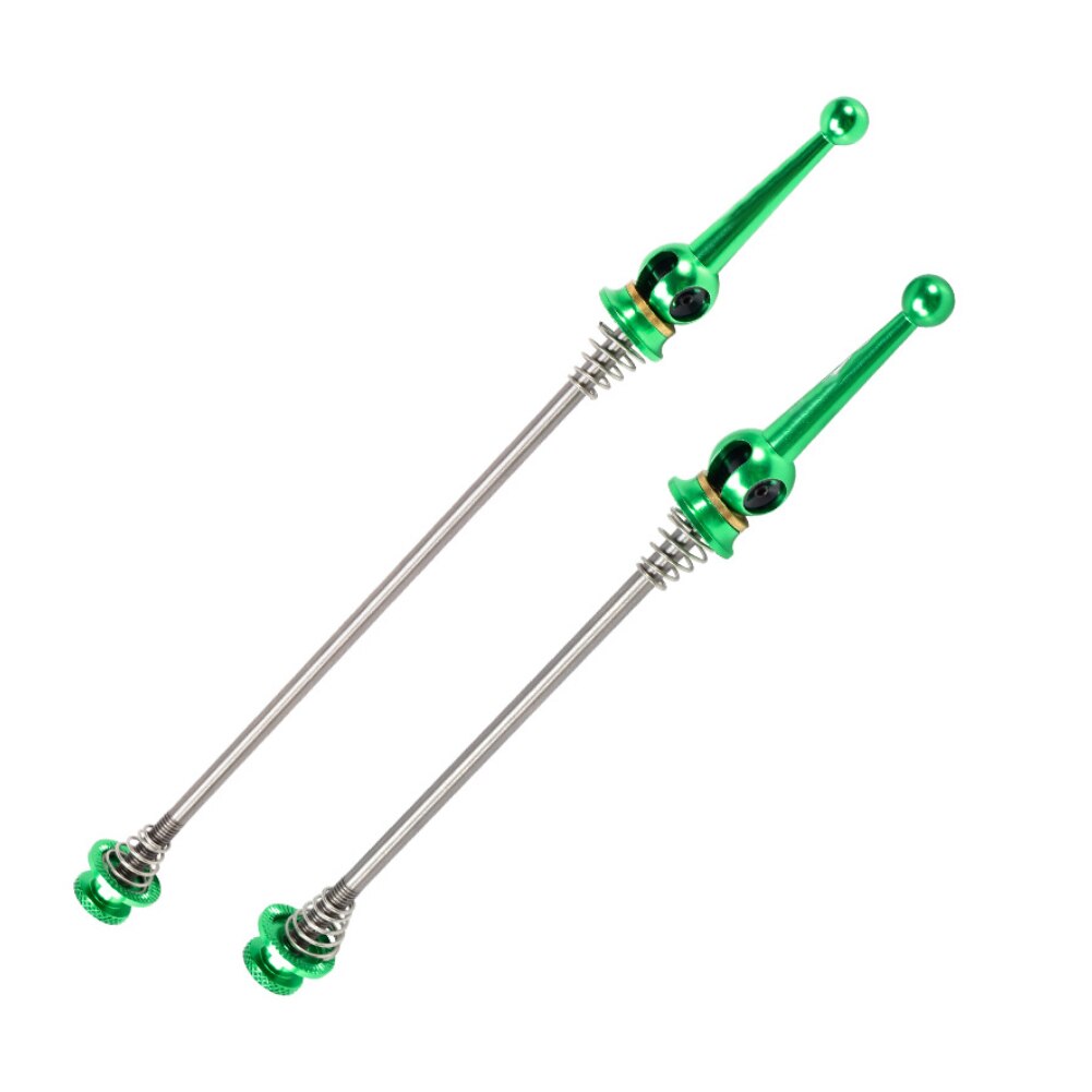 Quick Release Rod1 Pair Bicycle Wheel Quick Release Hub Front Rear Axle Skewer Set Titanium Alloy Accessories For MTB Road Bike: Green