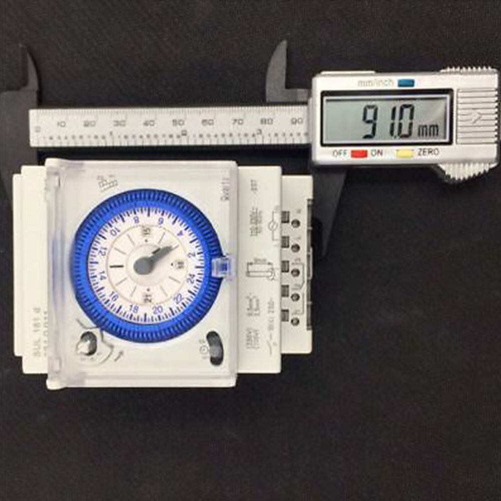 110-120V Mechanical Timer Switch 24Hr Programmable For Household Lighting Kitchen Reminder Countdown Timer Clock