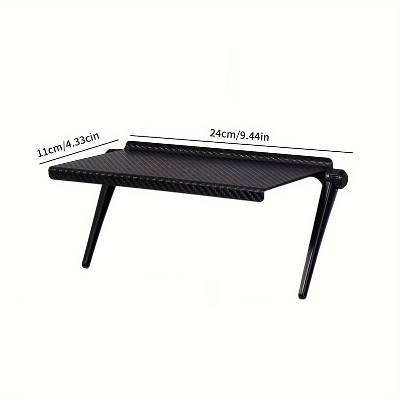 Oppbevaringsstativ for 1pc datamaskiner og tv-skjermer, trådløs ruter, set-top-boksstativ, uten perforert oppbevaringsbrakett, divine tool: Svart