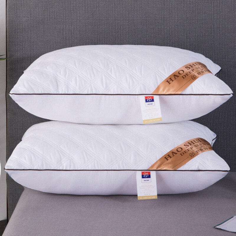 simple Double confortable cou oreiller hôtel oreiller étudiant dortoir plume cou oreiller: white2 1 piece