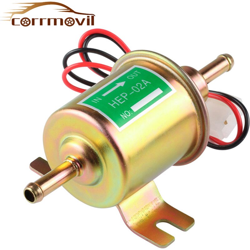 12v 24v elektronisk brændstofoverførselspumpe lavtryksbolt fikseringstråd diesel hep -02a sæt benzinpumpe metal guld sølv 8mm fp009