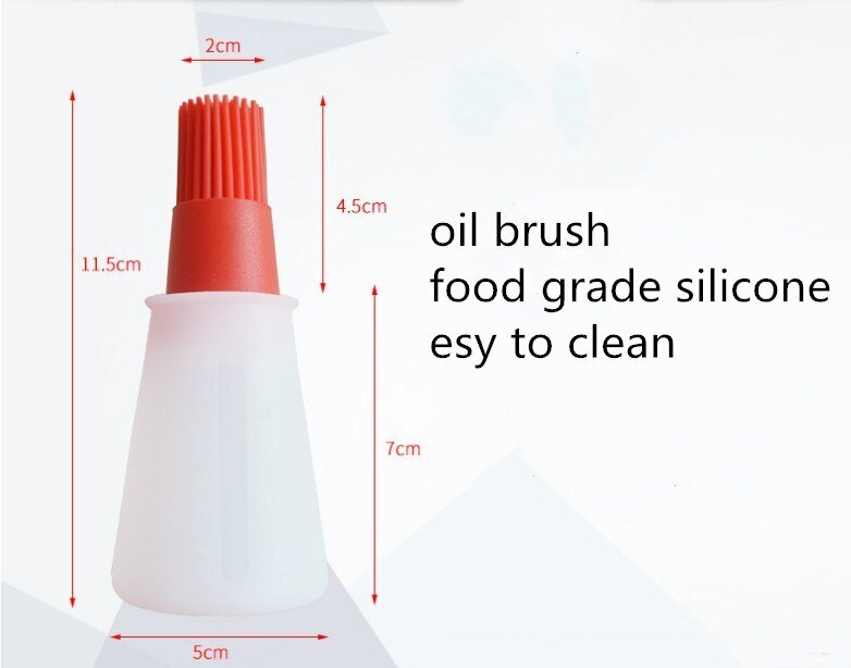 1Pc Colorful Silicone Oil Brush Baking Liquid Oil Pen Cake Butter Bread Pastry Brush BBQ Tools Safety Kitchen Basting Brush