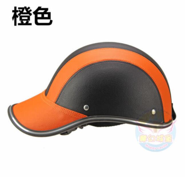 Motorcycle Half Helmet Summer Male And Female Light Weight: Orange