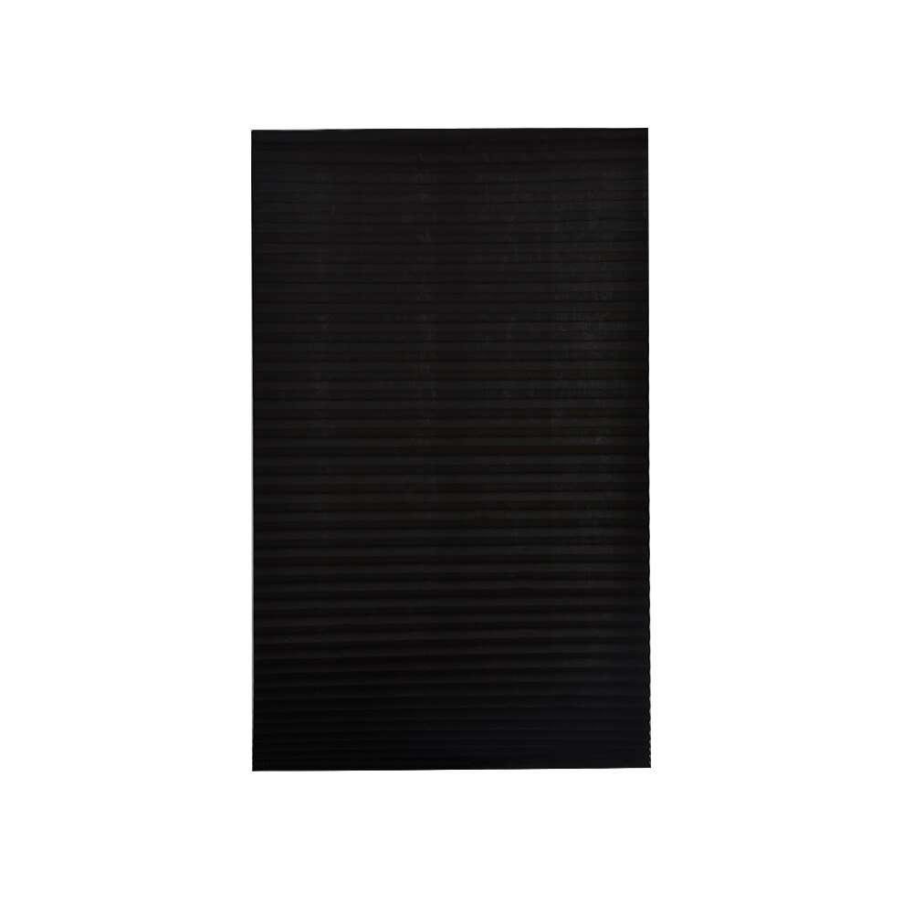 blackout plissert vindusskjerm vindu blind blind blackout lys blokk trådløs svart: 90 150cm