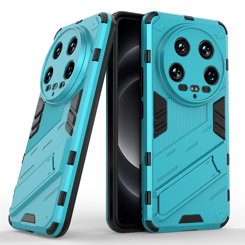 För xiaomi 14 ultra skal bakstycke stötsäkert pansarskal för xiaomi 14 ultra skal fallskyddande stödfodral: Blå