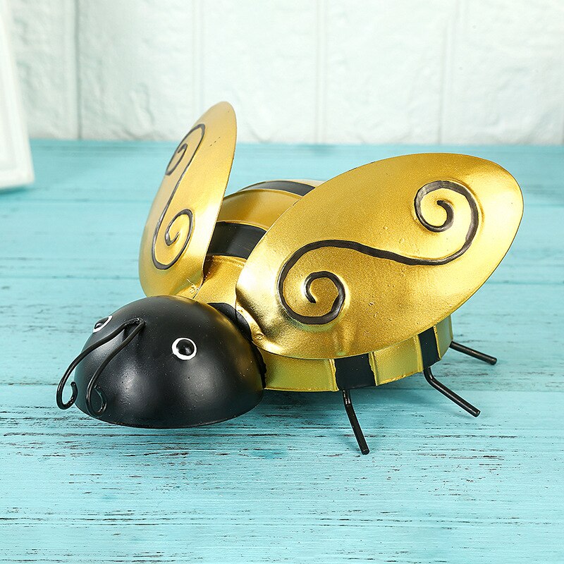 Insect Shape Wall-mounted Decoration Set for Living Room Garden Bees Beetles Ants Hanging Ornaments