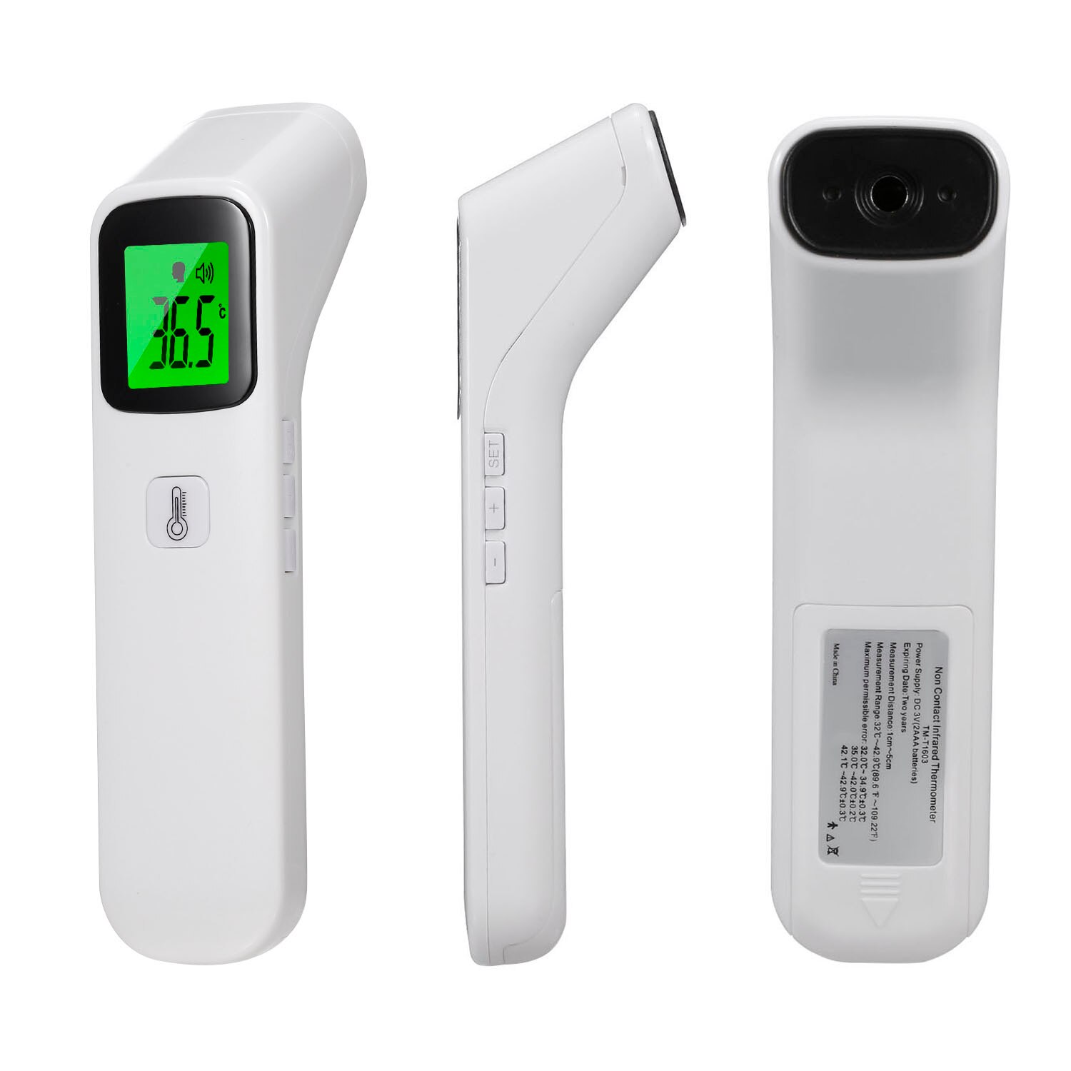 Termómetro corporal digital, infrarrojo frontal, portátil, Temperatura